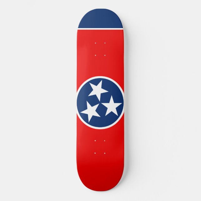 Tennessee State Flag Design Skateboard (Front)