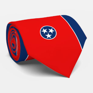 Tennessee State Flag Design Tie