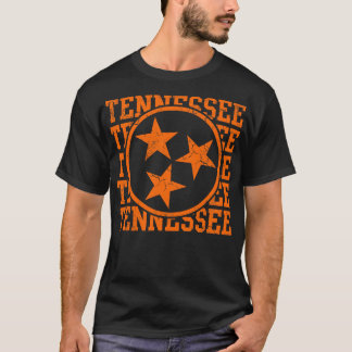 Tennessee State Flag Distressed Graphic T-Shirt