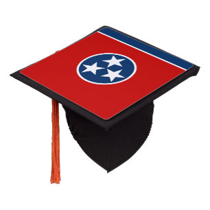Tennessee State Flag Graduation Cap Topper