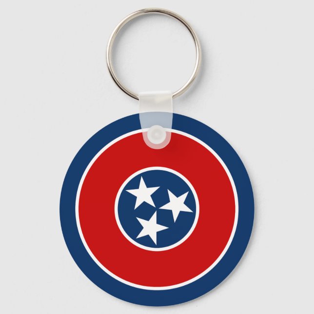 Tennessee State Flag Keychain (Front)