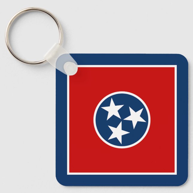 Tennessee State Flag Keychain (Front)