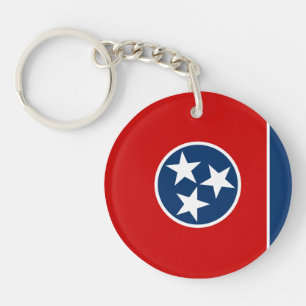Tennessee State Flag Keychain