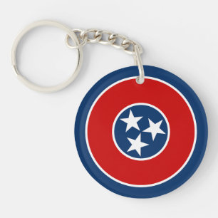 Tennessee State Flag Keychain