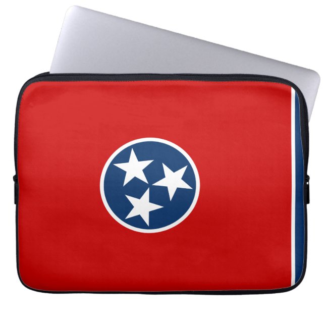 Tennessee State Flag Laptop Sleeve (Front)