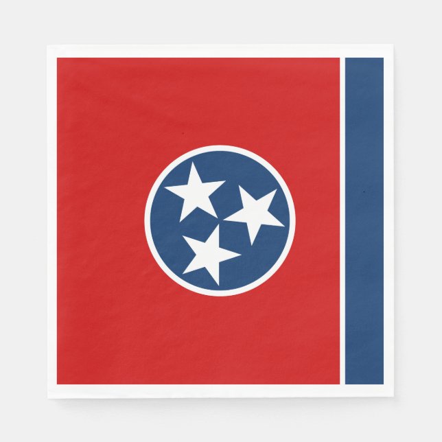 Tennessee State Flag Napkin (Front)
