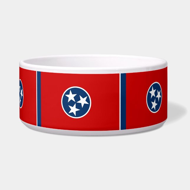 Tennessee State Flag Pet Bowl (Right)