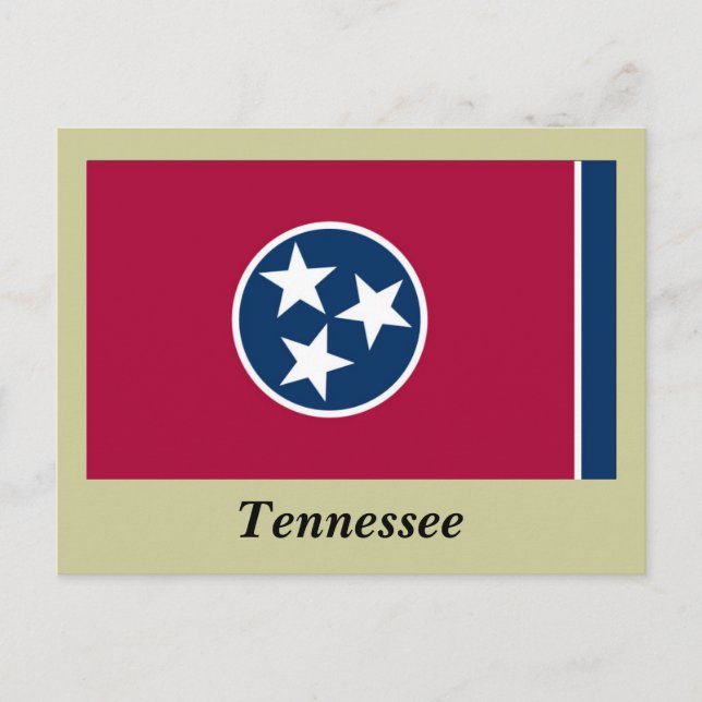 Tennessee State Flag Postcard (Front)