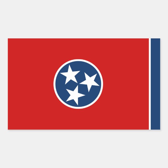 Tennessee State Flag Sticker (Front)