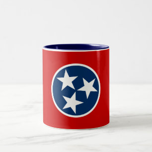 Tennessee State Flag Two-Tone Coffee Mug