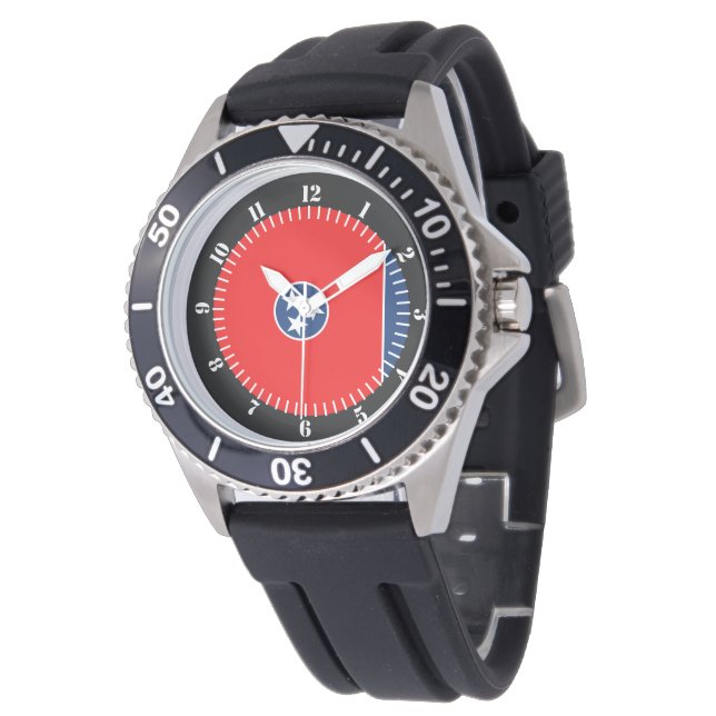 Tennessee State Flag Watch Design (Angled)