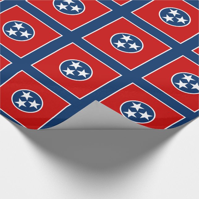 Tennessee State Flag Wrapping Paper (Corner)