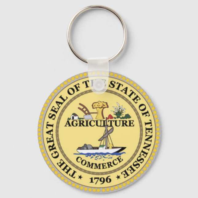 Tennessee State Seal Keychain (Front)