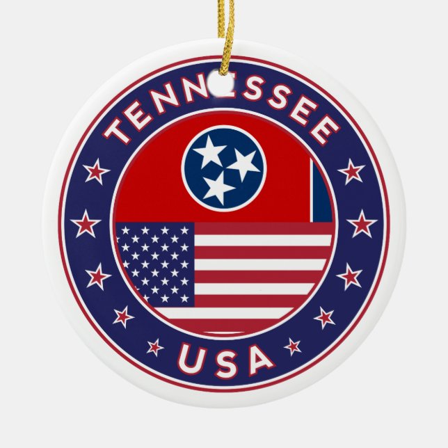 Tennessee sticker, phone case, tote bag, clock ceramic ornament (Front)