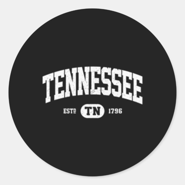 Tennessee Tennessee Tn Classic Round Sticker (Front)