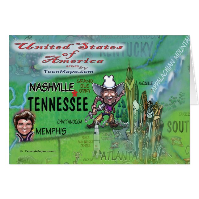 Tennessee USA Card (Front Horizontal)