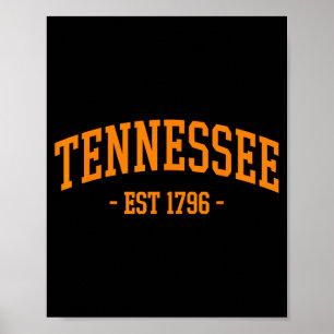Tennessee Vintage Design Men Women Kids Poster