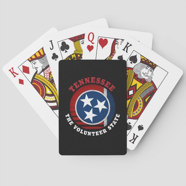 TENNESSEE VOLUNTEER STATE FLAG PLAYING CARDS (Back)
