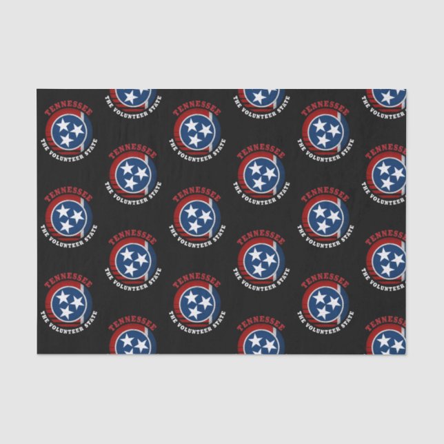 TENNESSEE VOLUNTEER STATE FLAG TISSUE PAPER (Front)