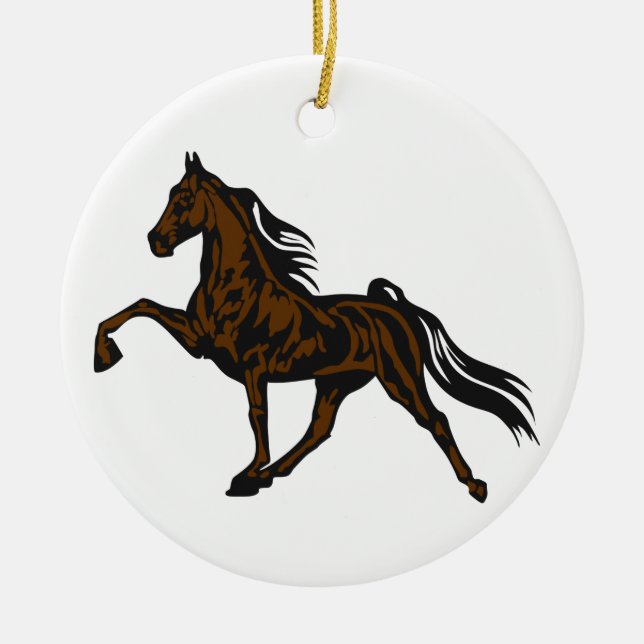 Tennessee Walker Ceramic Ornament (Front)