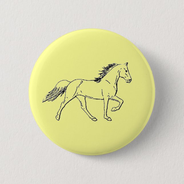 Tennessee Walking Horse 2 Inch Round Button (Front)