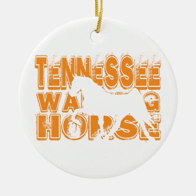 Tennessee Walking Horse Ceramic Ornament (Front)