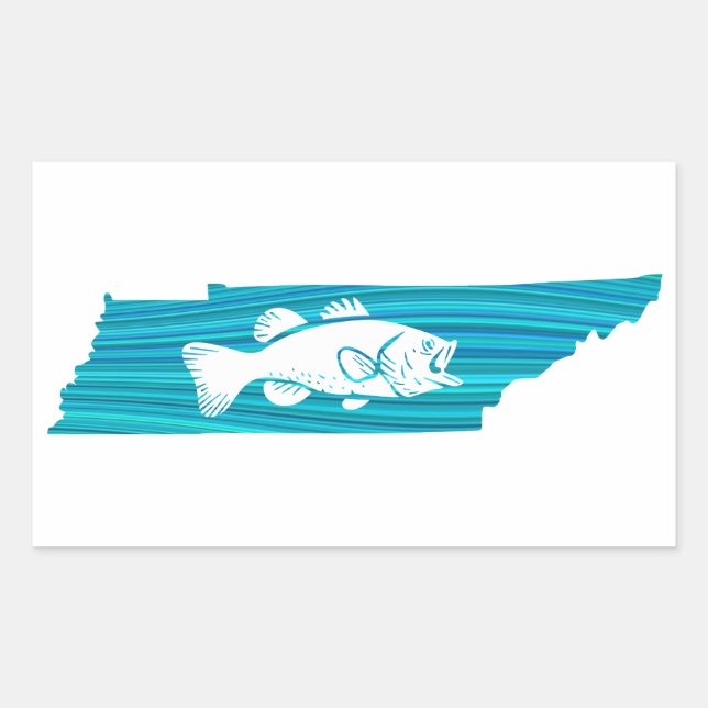 Tennessee Wave Fishing Sticker (Front)