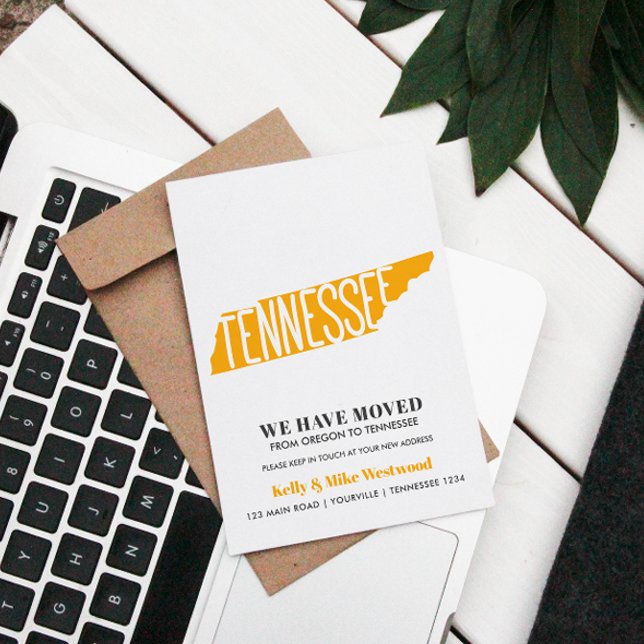 TENNESSEE We've moved New address New Home Postcard (Charming Tennessee Delights: Share your address with chic moving announcements, featuring a modern s)