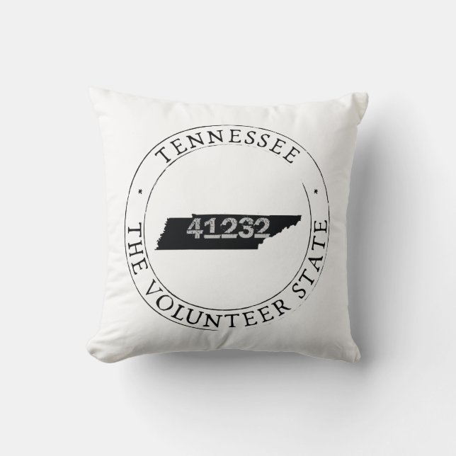 Tennessee Zip Code Pillow (Front)