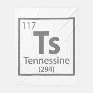 Tennessine - Tennessee Science Periodic Table Fleece Blanket