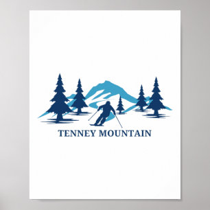 Tenney Mountain New Hampshire Ski Resort Skiing Sk Poster