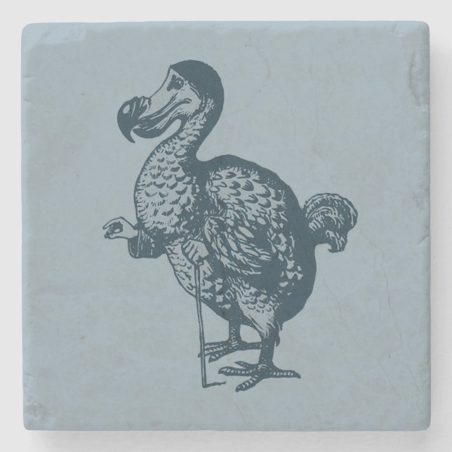 Tenniel's Dodo Marble Stone Coaster (Front)