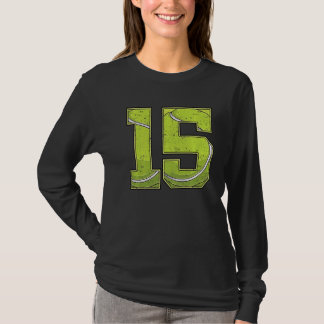 Tennis 15th Birthday Boy Girl Fifteen 15 Years Old T-Shirt