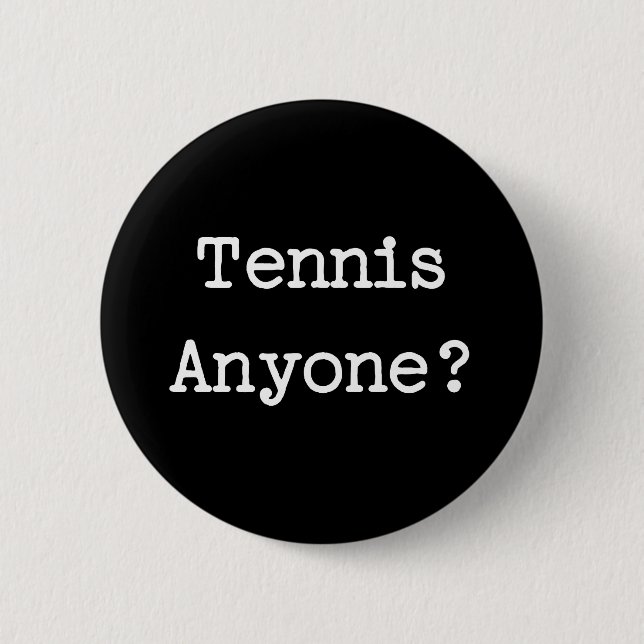 Tennis 2 Inch Round Button (Front)