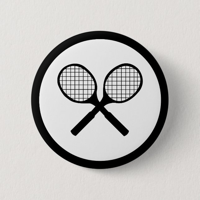 Tennis 2 Inch Round Button (Front)