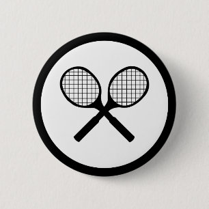 Tennis 2 Inch Round Button