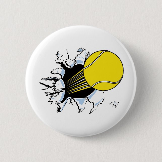 Tennis 2 Inch Round Button (Front)
