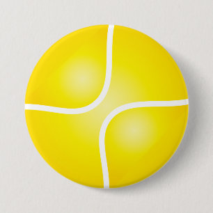 Tennis 3 Inch Round Button