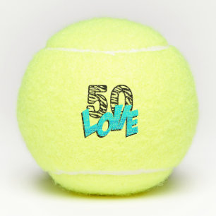 Tennis 50e anniversaire avec balle de tennis cinqu