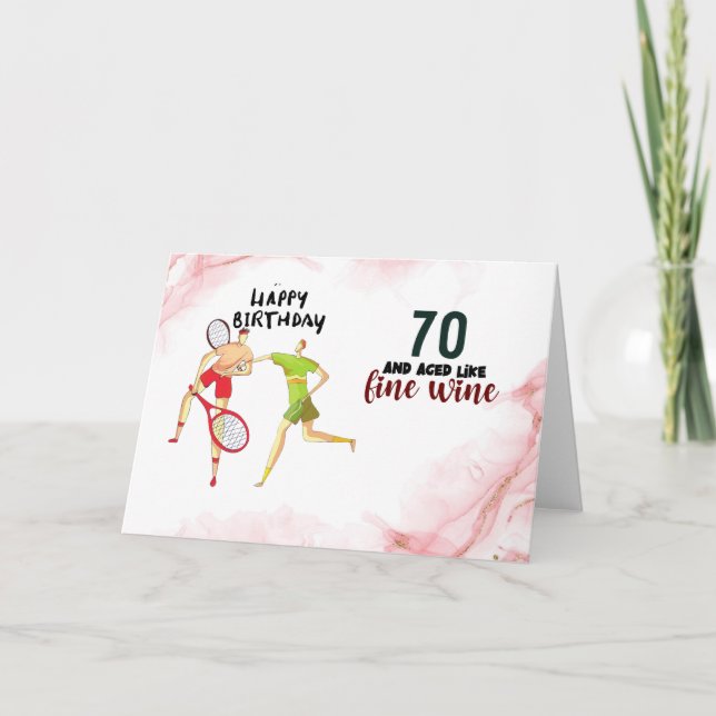 Tennis 70e anniversaire de la carte de joueur de t (Devant)