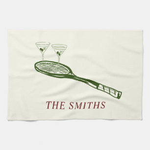 Tennis and Martini Kitchen Towel