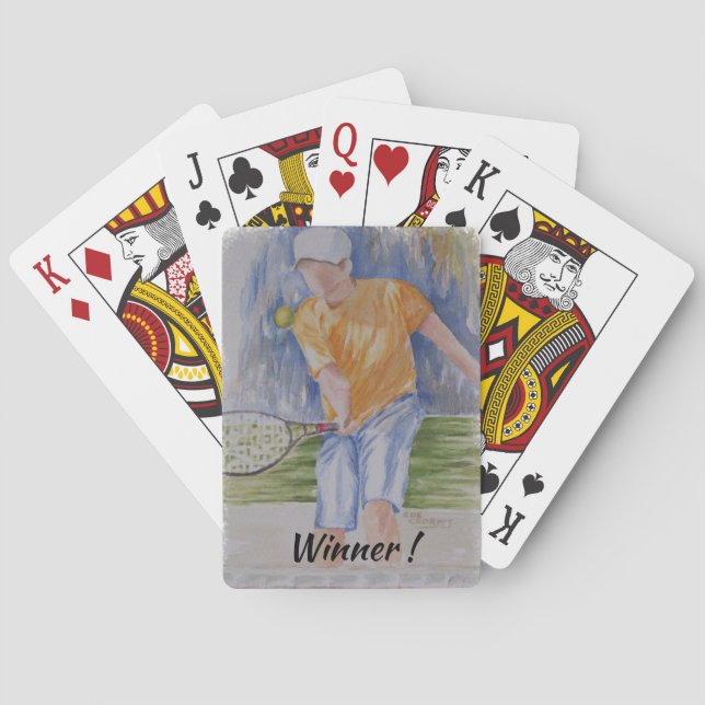 TENNIS ANYONE PLAYING CARDS (Back)