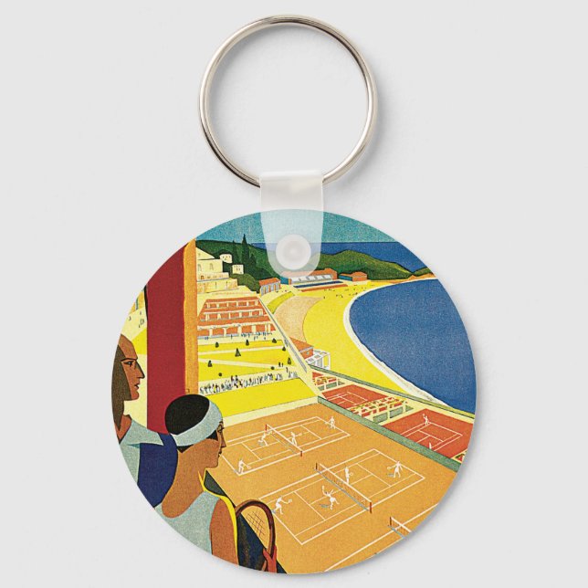 Tennis at Monte Carlo Keychain (Front)