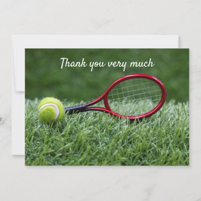 Tennis avec raquette merci beaucoup joueur (Devant)