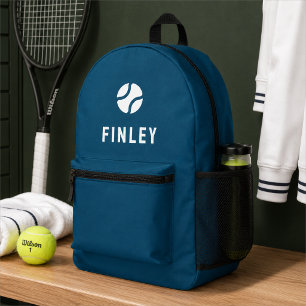 Tennis Backpack Player Name Sports Kit Bag