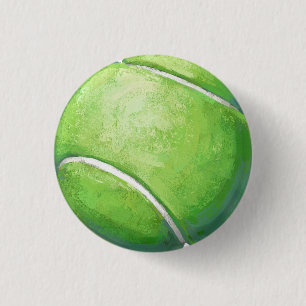 Tennis Ball 1 Inch Round Button