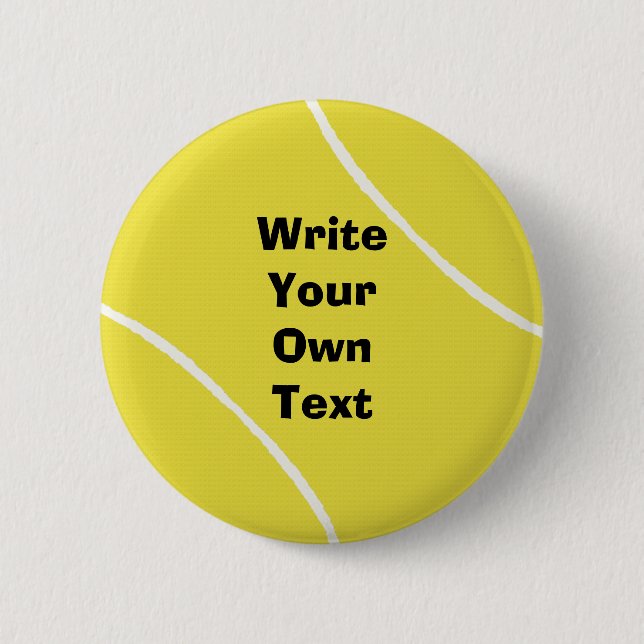 Tennis Ball 2 Inch Round Button (Front)