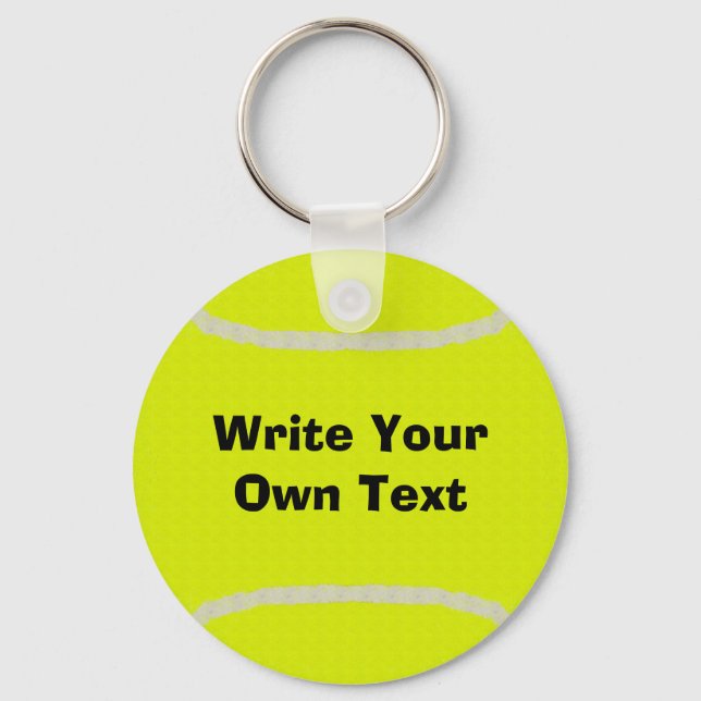 Tennis Ball - Advertise Your Club! Keychain (Front)