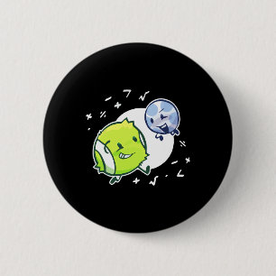 Tennis Ball And Golf Ball Duo Math 2 Inch Round Button
