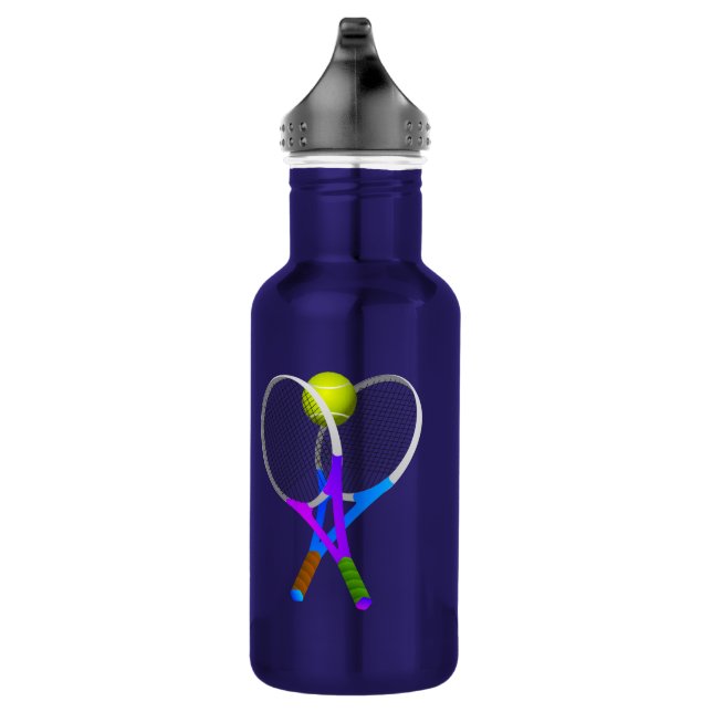 Tennis Ball and Rackets 532 Ml Water Bottle (Right)